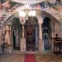 Поглед од нартексот кон наосот, манастир Св. Наум Охридски