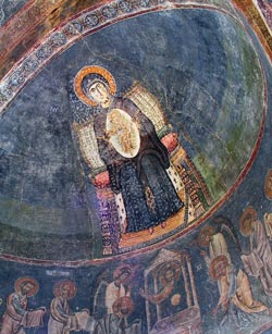 The Most Holy Mother of God Oranta, east apse, the Holy Sophia, Ohrid